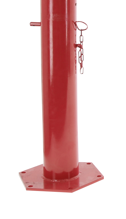 Swing gate on base plate
