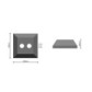 Base pour barrière de sécurité polypropylène