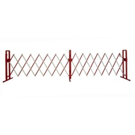 Barrière extensible en acier h 1 m x 4 m