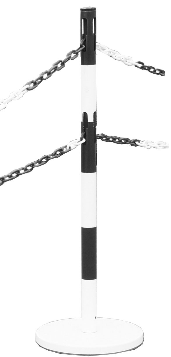 Poteau acier à chaine
