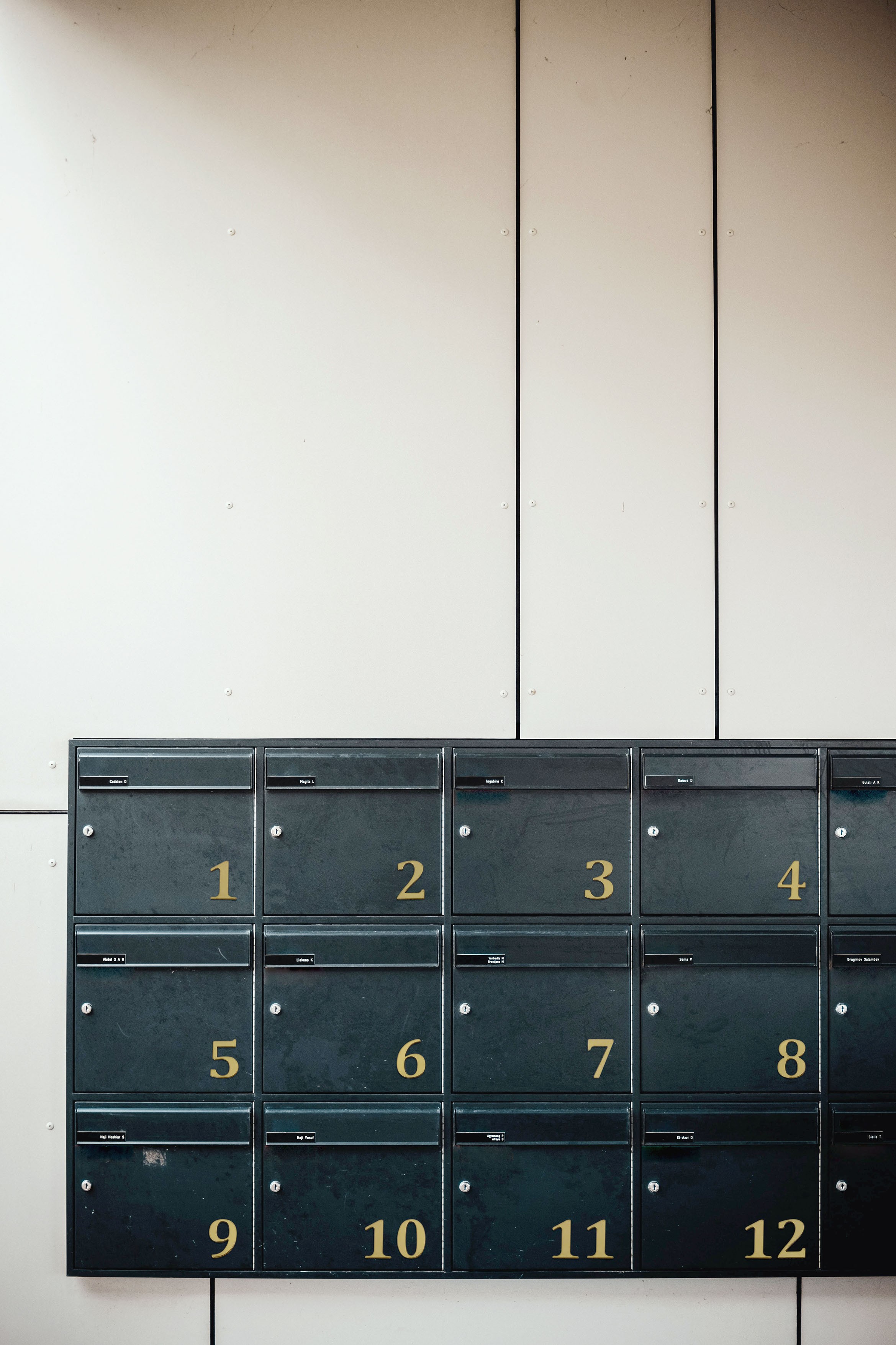Chiffre autocollant doré