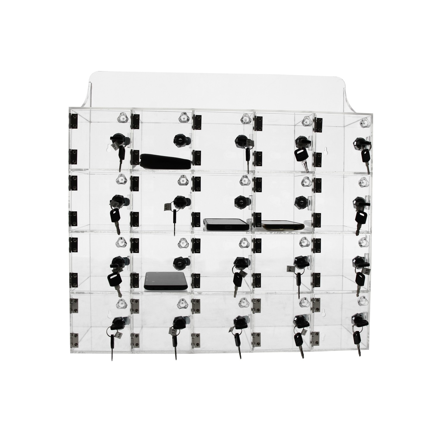Locker for phones and personal belongings - 20 compartments