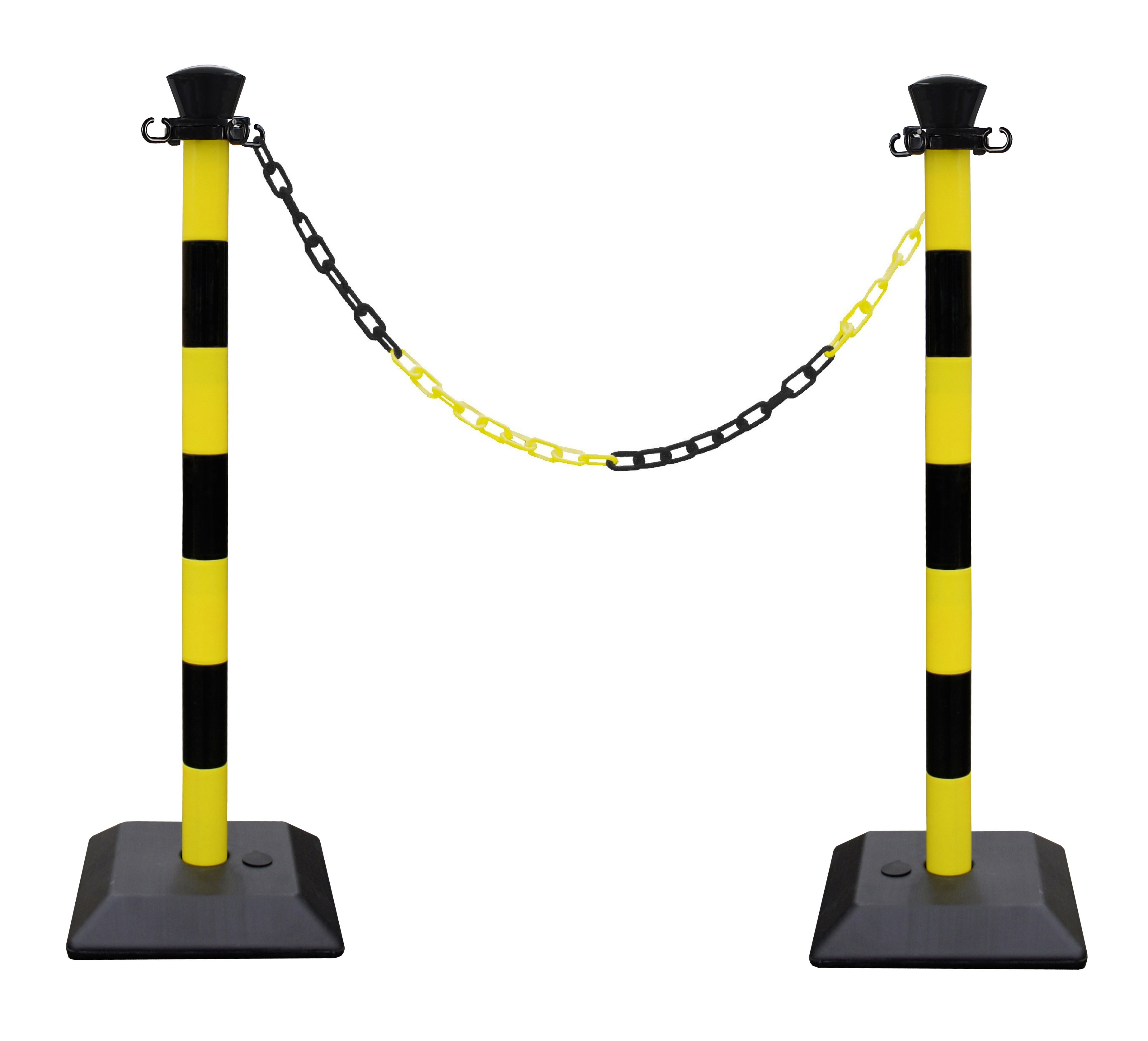 Plastic marking post with chain