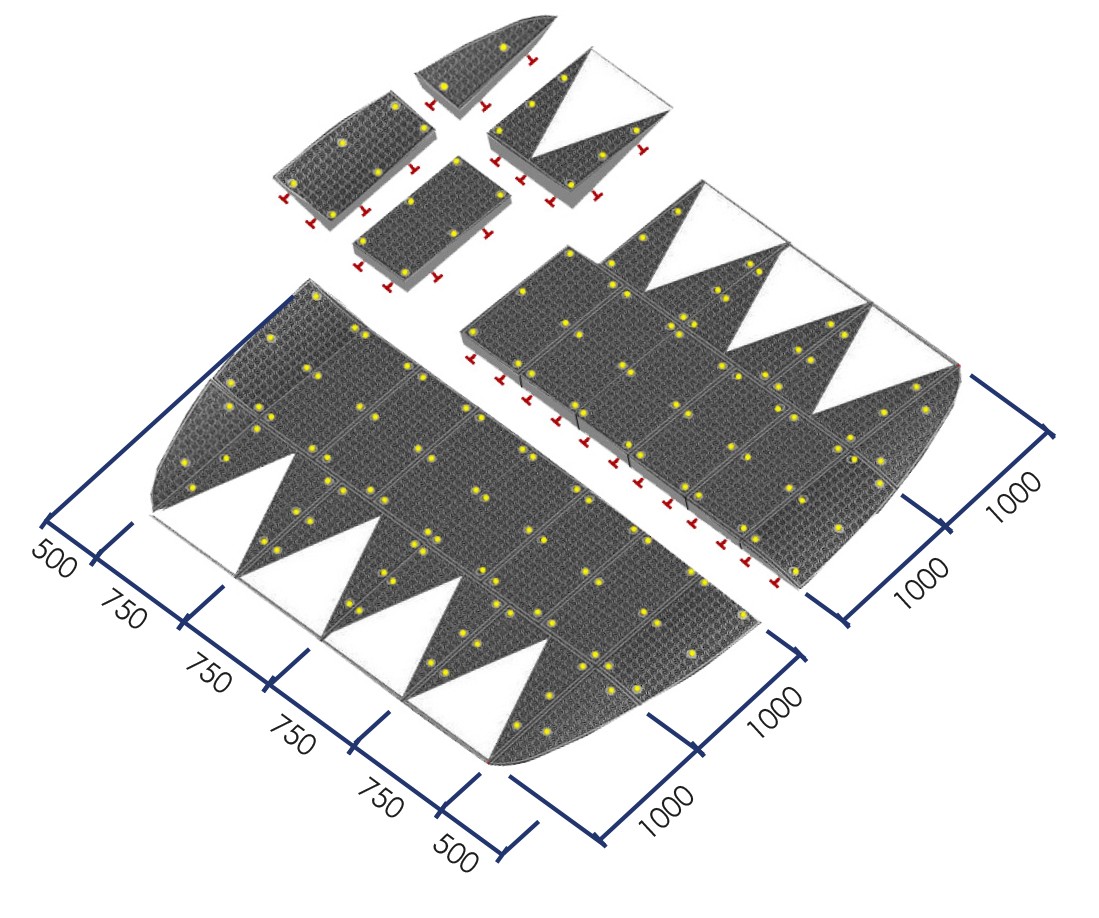 4-meter speed bump