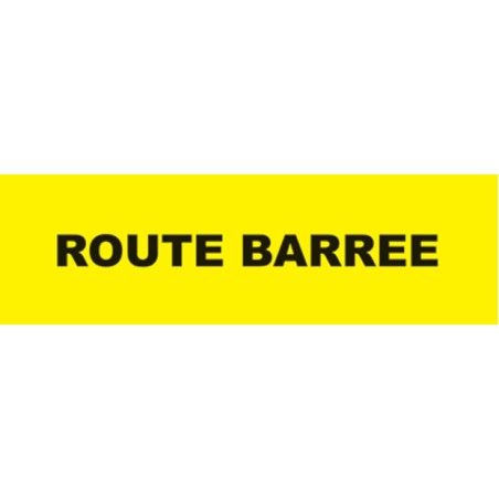 Tissu accessoire pour enrouleur avec bandeau de signalisation