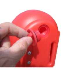 Extendable plastic safety barrier - 2,40m