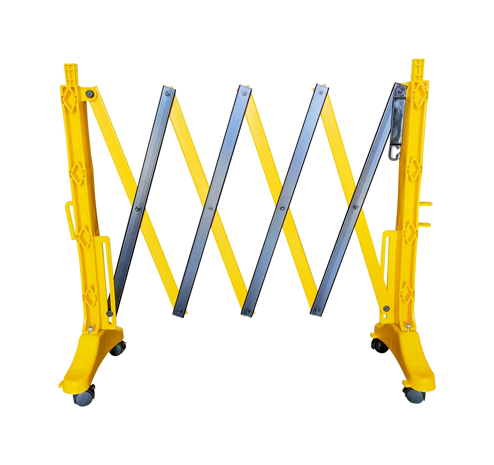 Extendable plastic safety barrier - 2m