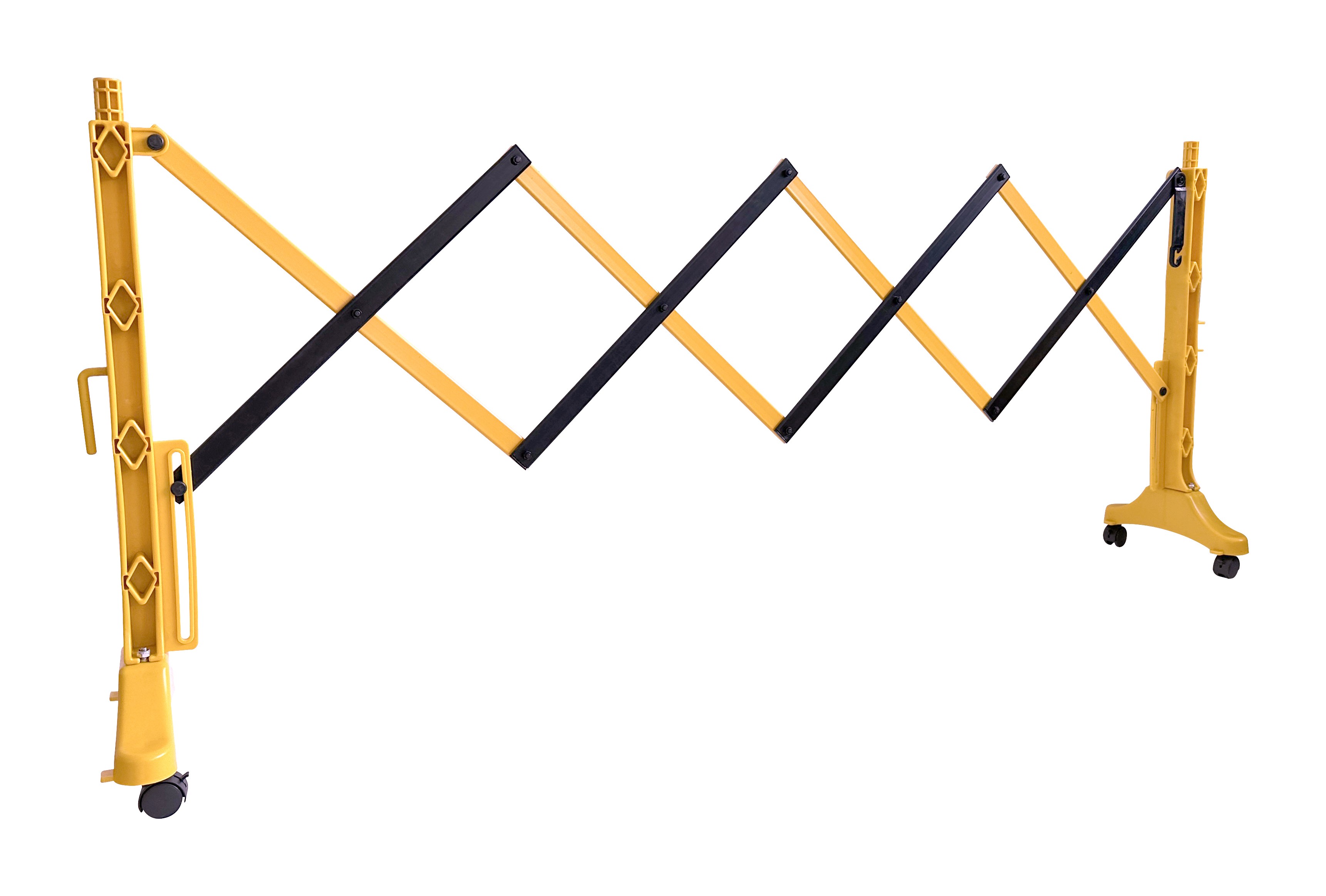 Extendable plastic safety barrier - 2m
