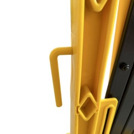 Extendable plastic safety barrier - 2m