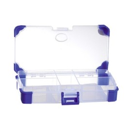 Compartment box with rubber corners