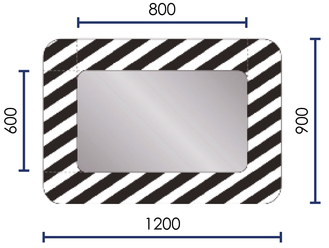 Miroir de voirie homologué