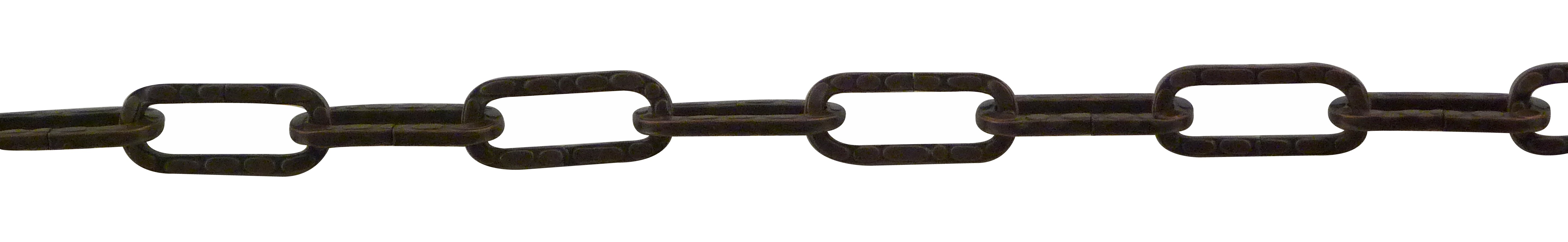 Hammered square steel wire Figaro chain