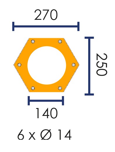 Poteau de protection à fixer