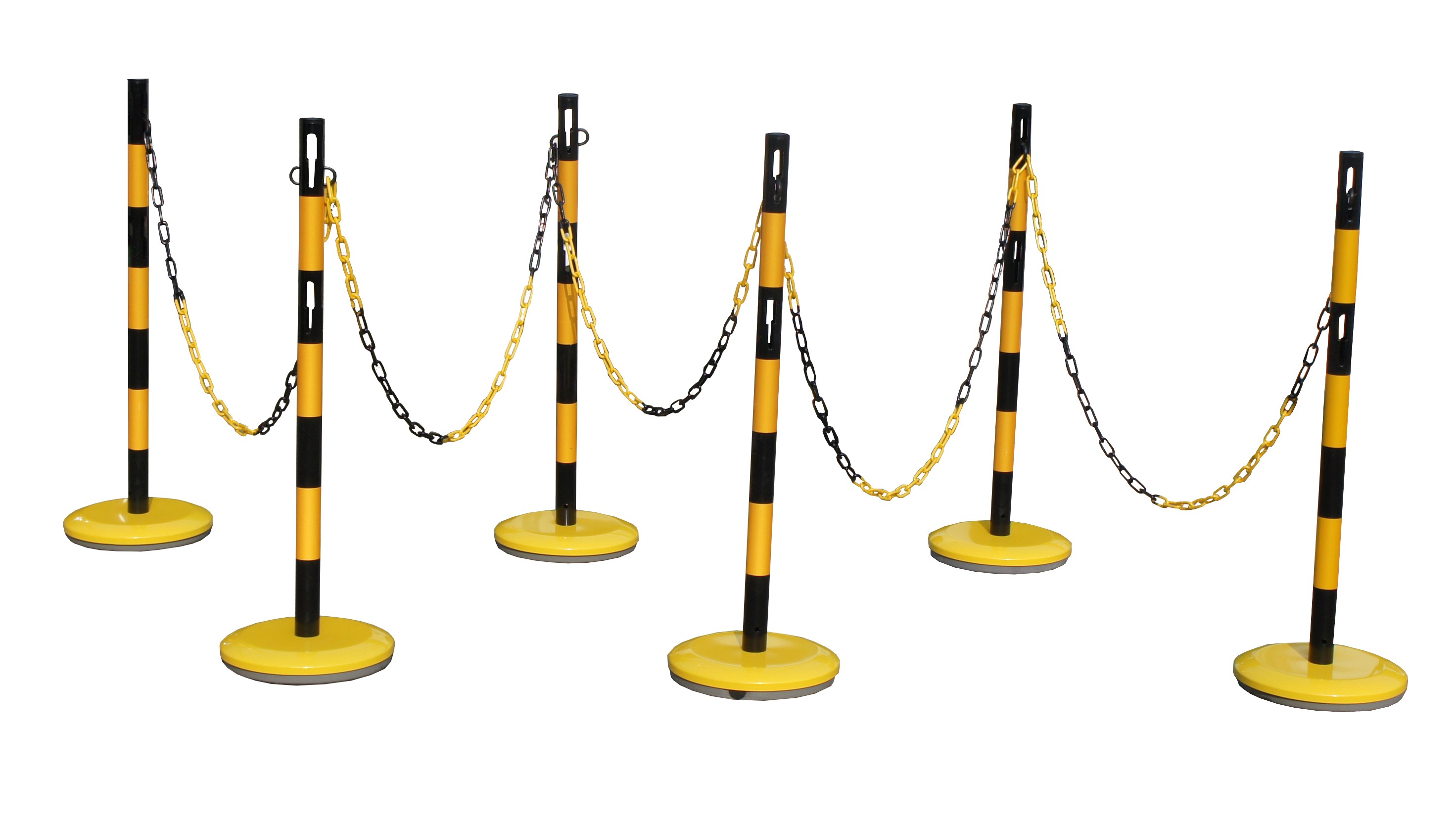 Steel bollard kit with chain