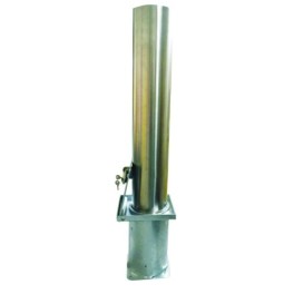 Stainless steel protective post