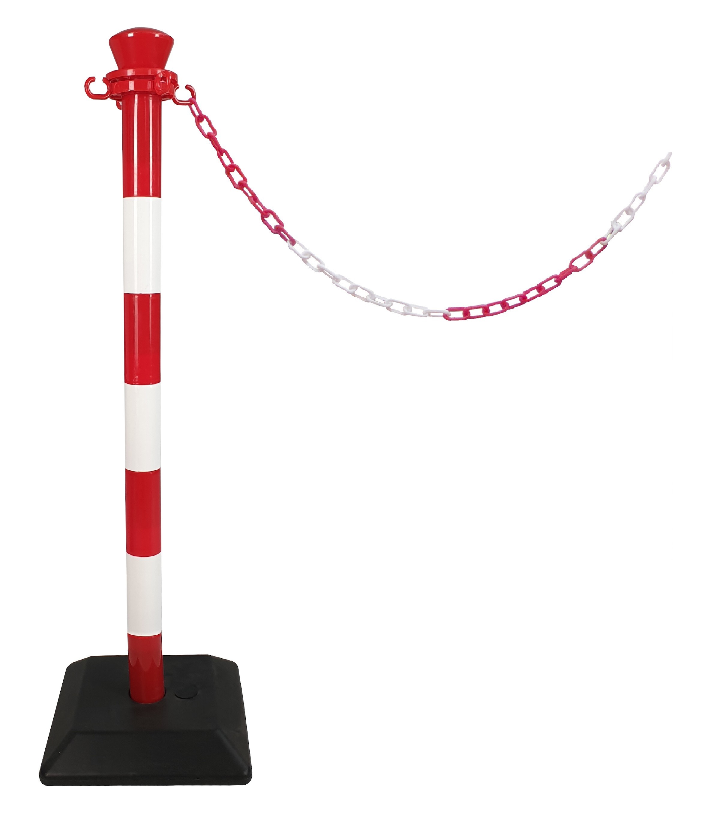 Kit 1 poteau abs monobloc avec 2 m de chaine - base lestée
