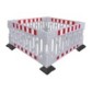 Base pour barrière de sécurité polypropylène