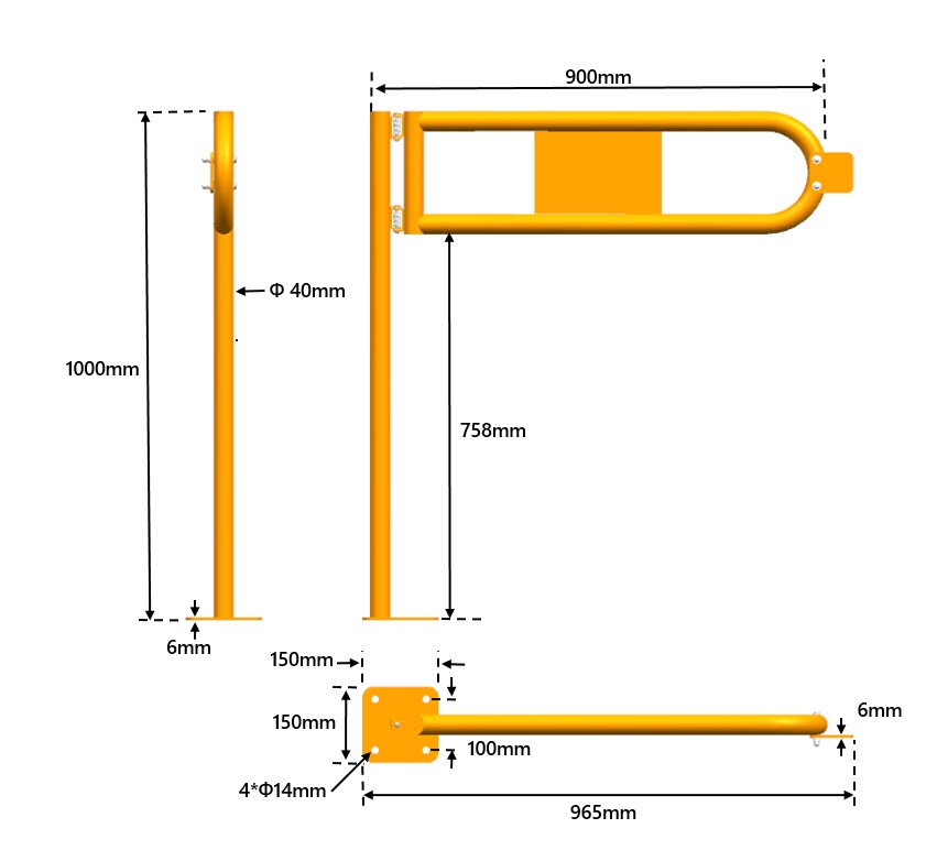 Modular barrier Ø 40mm