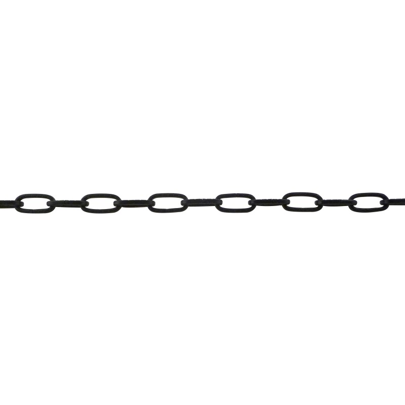 Hammered square steel wire Figaro chain