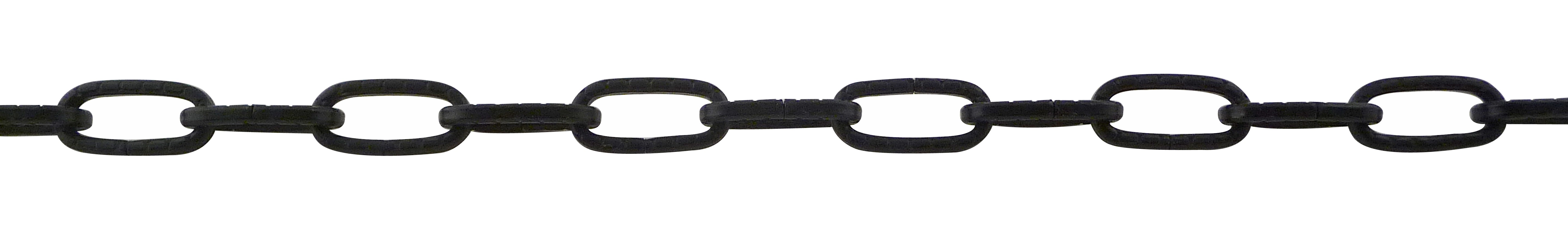 Hammered square steel wire Figaro chain