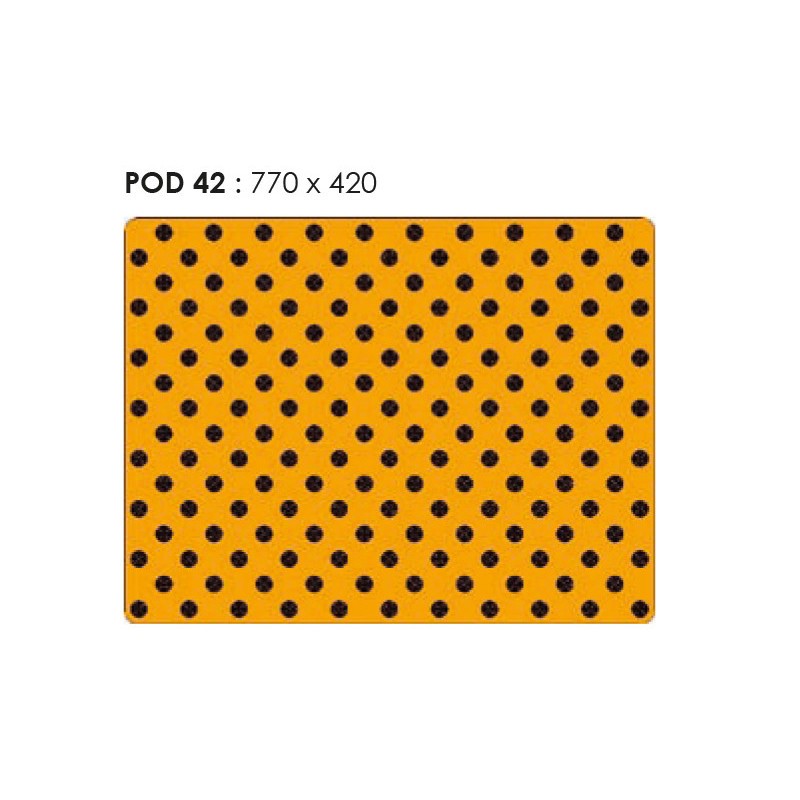 Tactile paving slab with studs