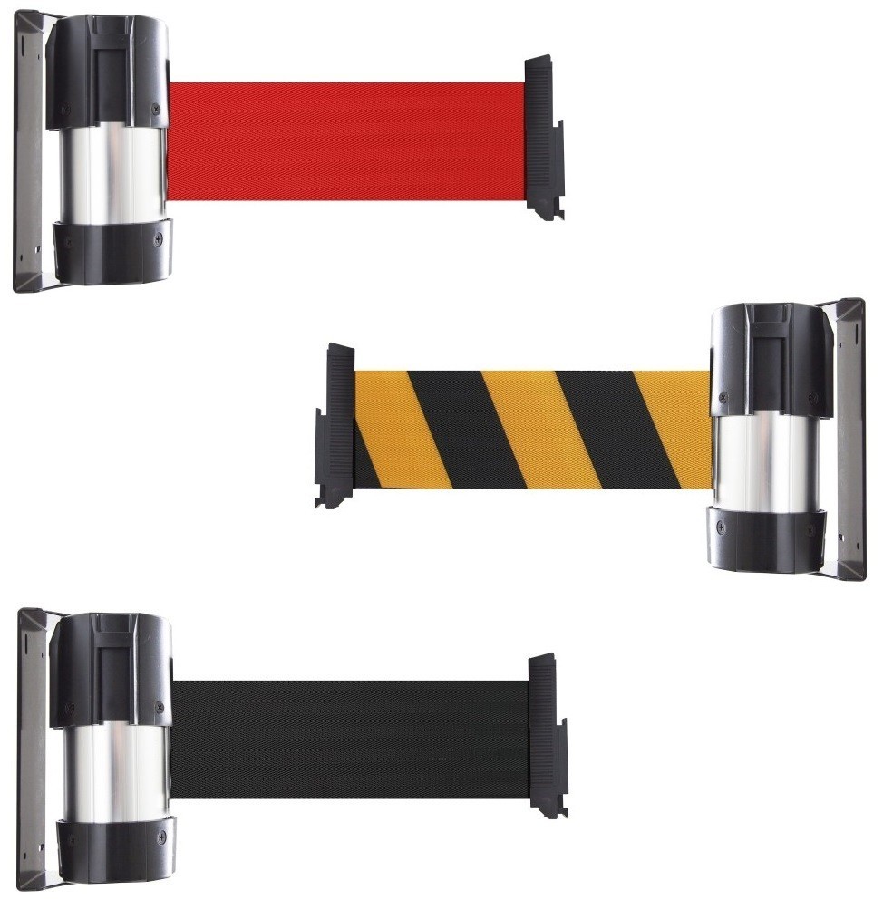 Premium wall-mounted strap retractor 4M x 10cm