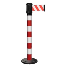 Premium outdoor strap guide post nomadic base with wheels