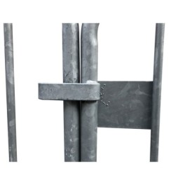 Galvanized crowd control barrier