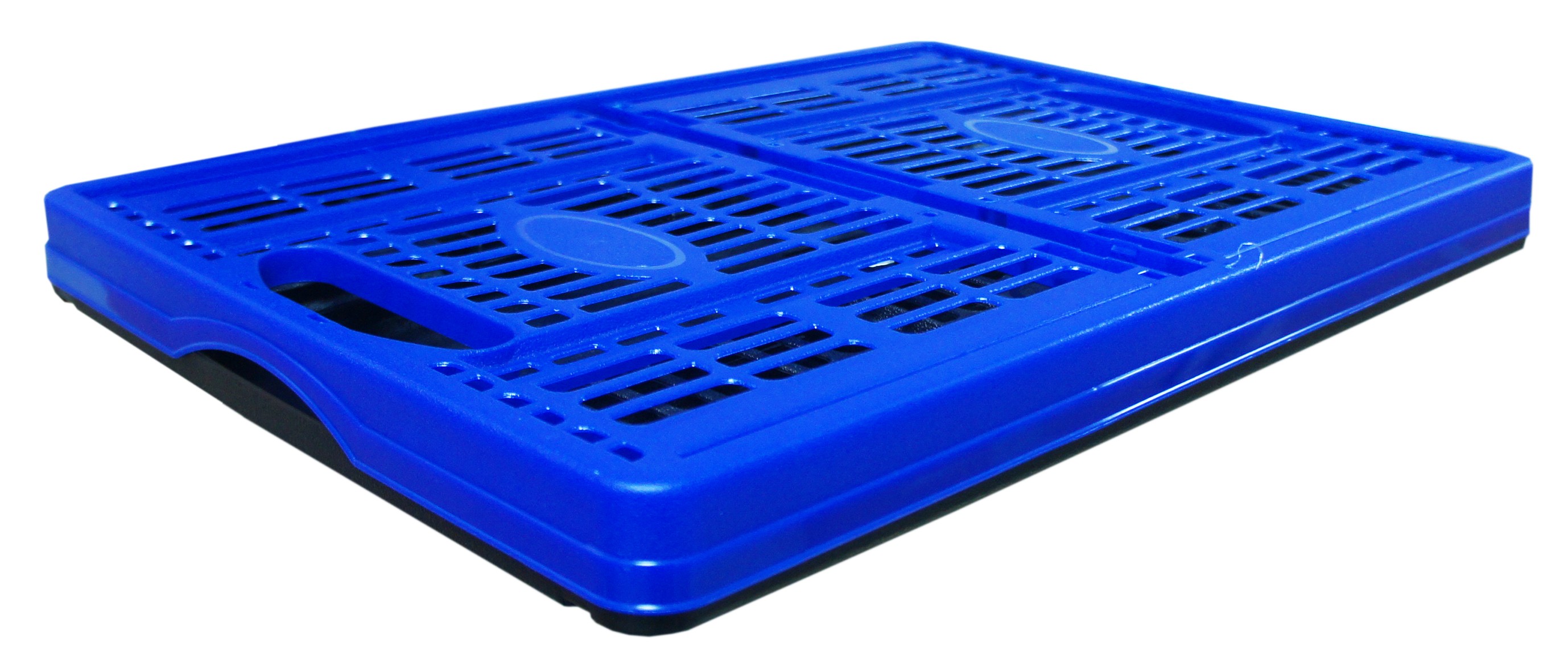 Foldable perforated crate from 30L to 60L