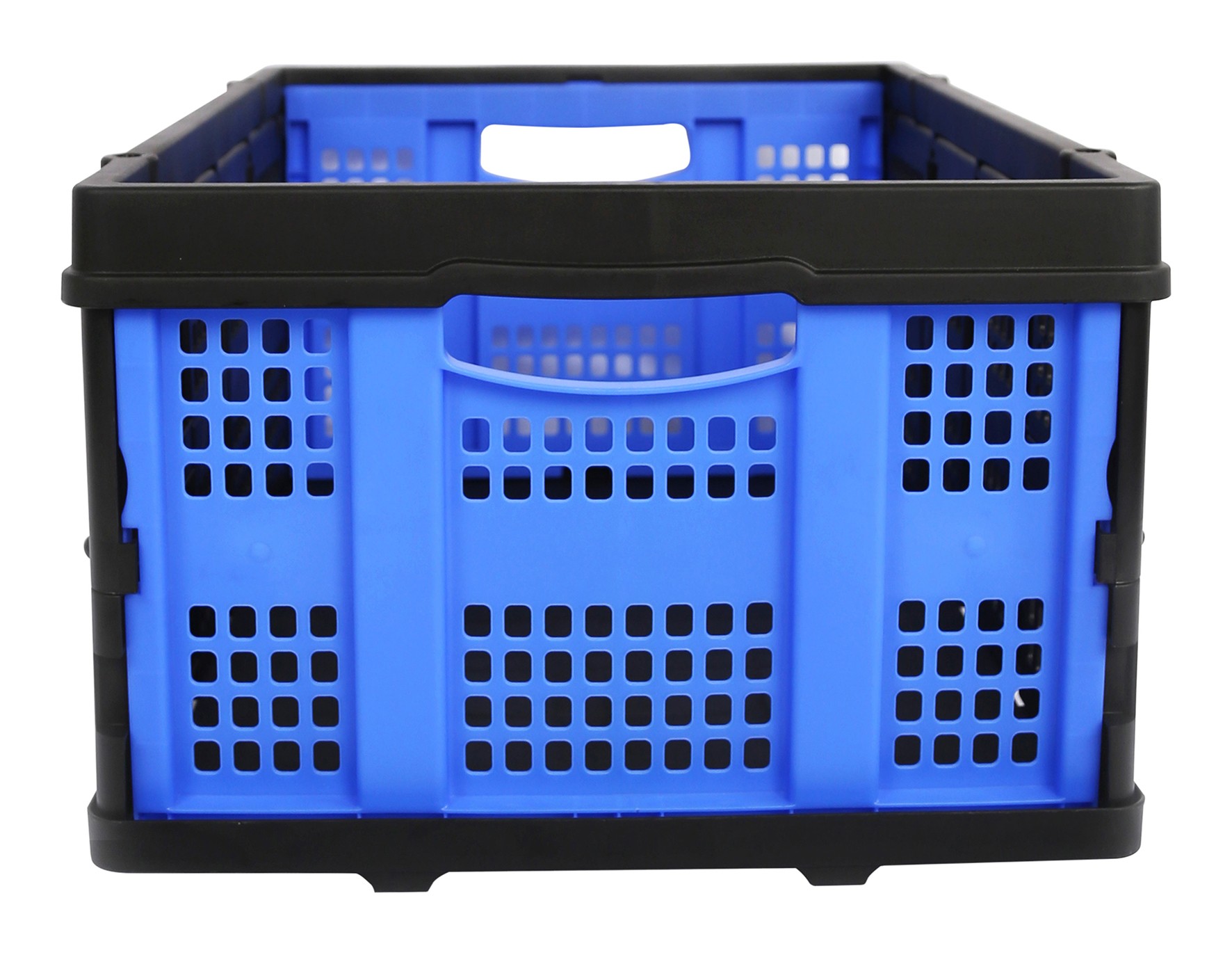 Foldable perforated crate from 30L to 60L
