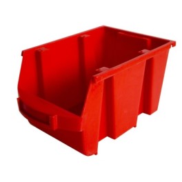 Nestable and stackable bin with a capacity ranging from 1L to 28L