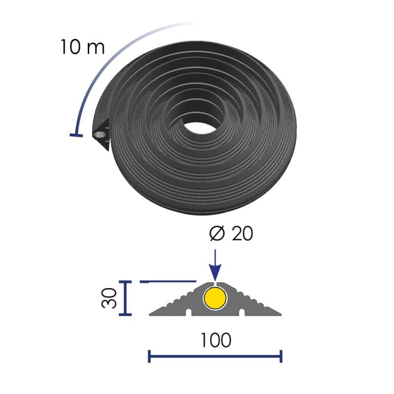Roll of cable protector