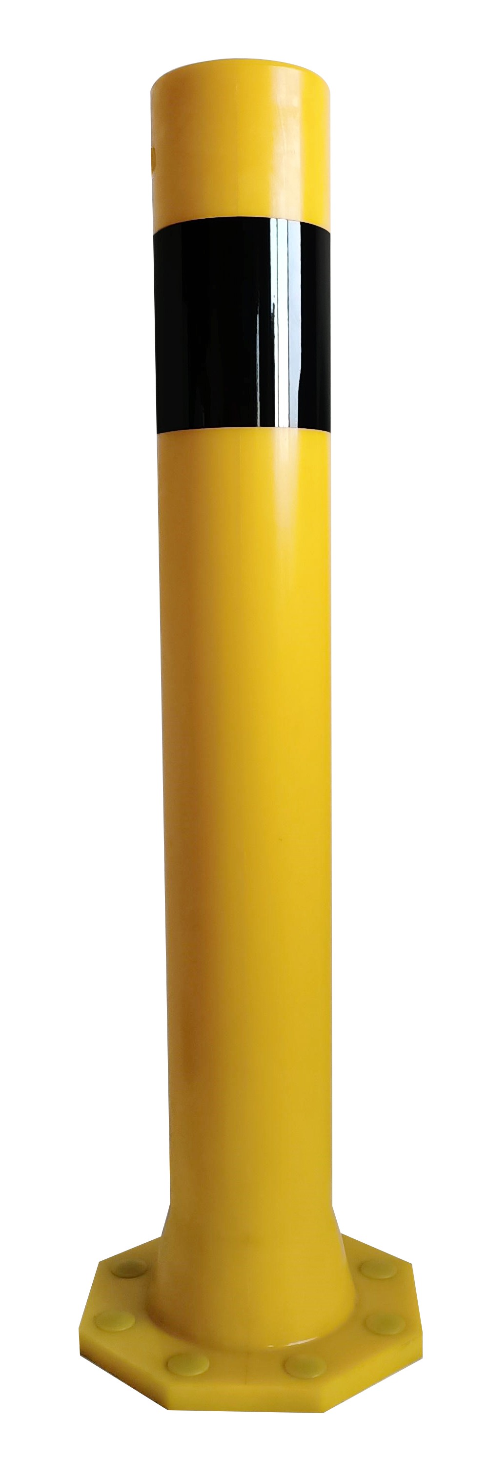 Memory foam industrial post with rounded edges