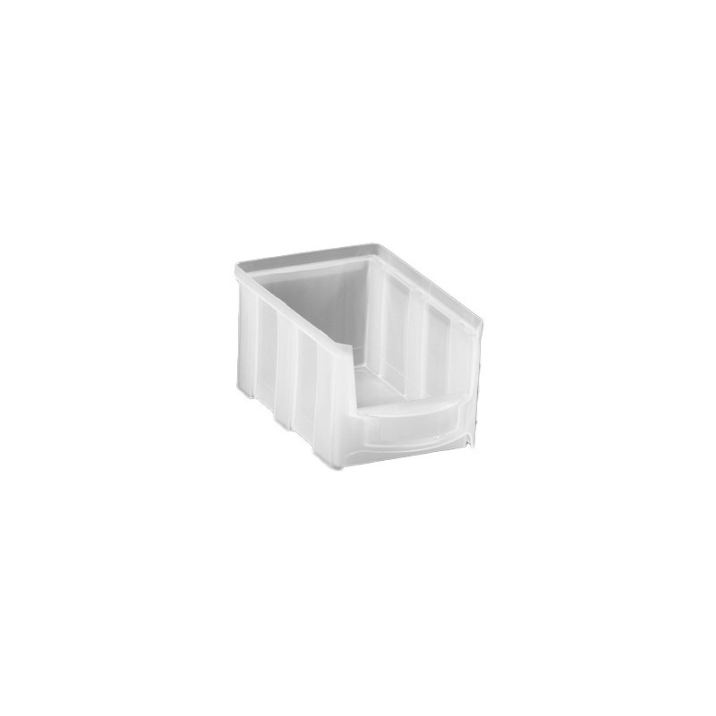 Stackable storage bin with large opening, available in sizes from 1L to 28L