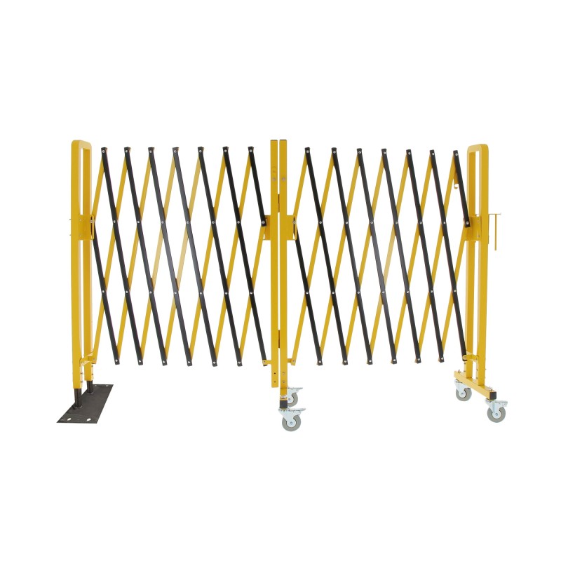Barrière extensible en acier h 1 m x 4 m
