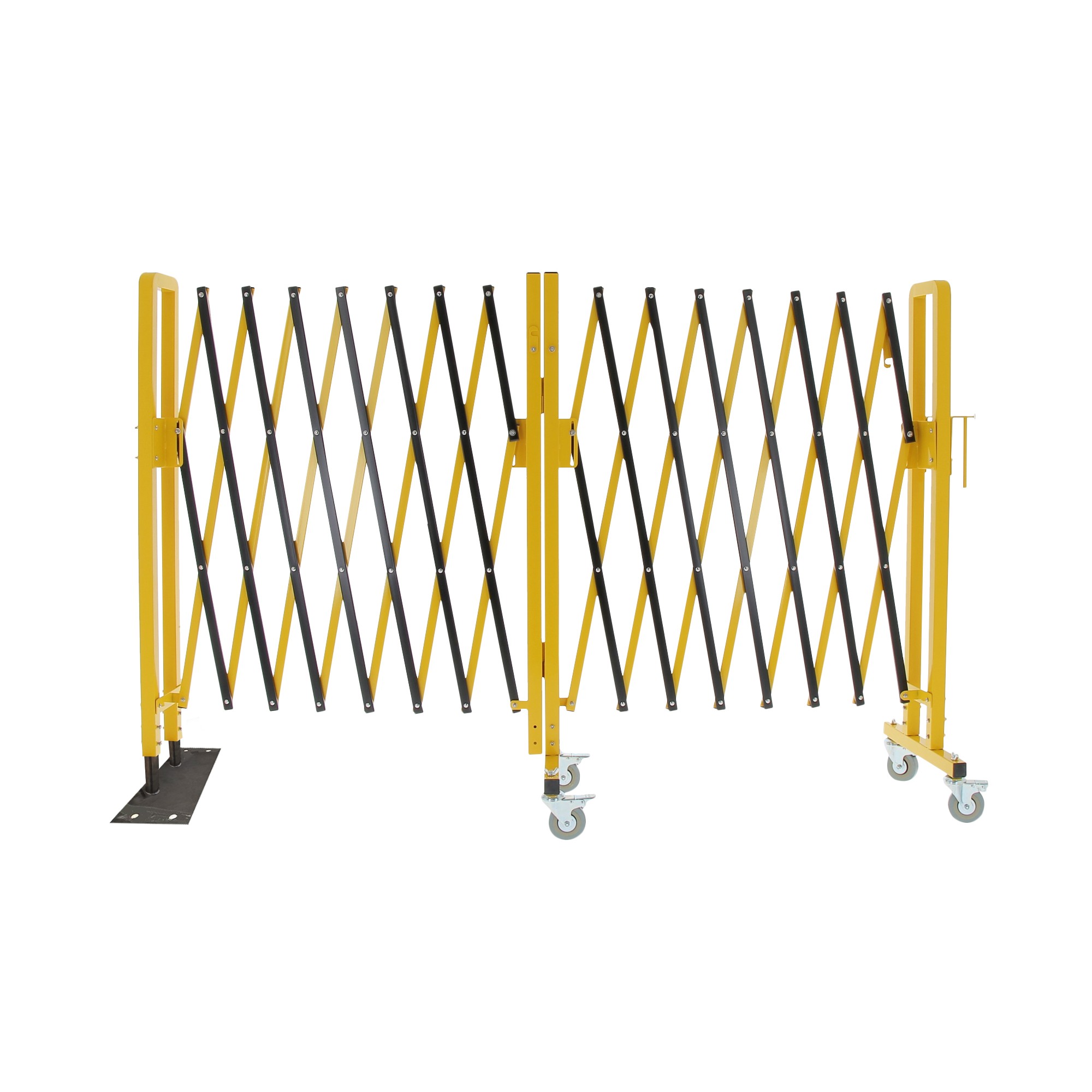 Barrière extensible en acier h 1 m x 4 m