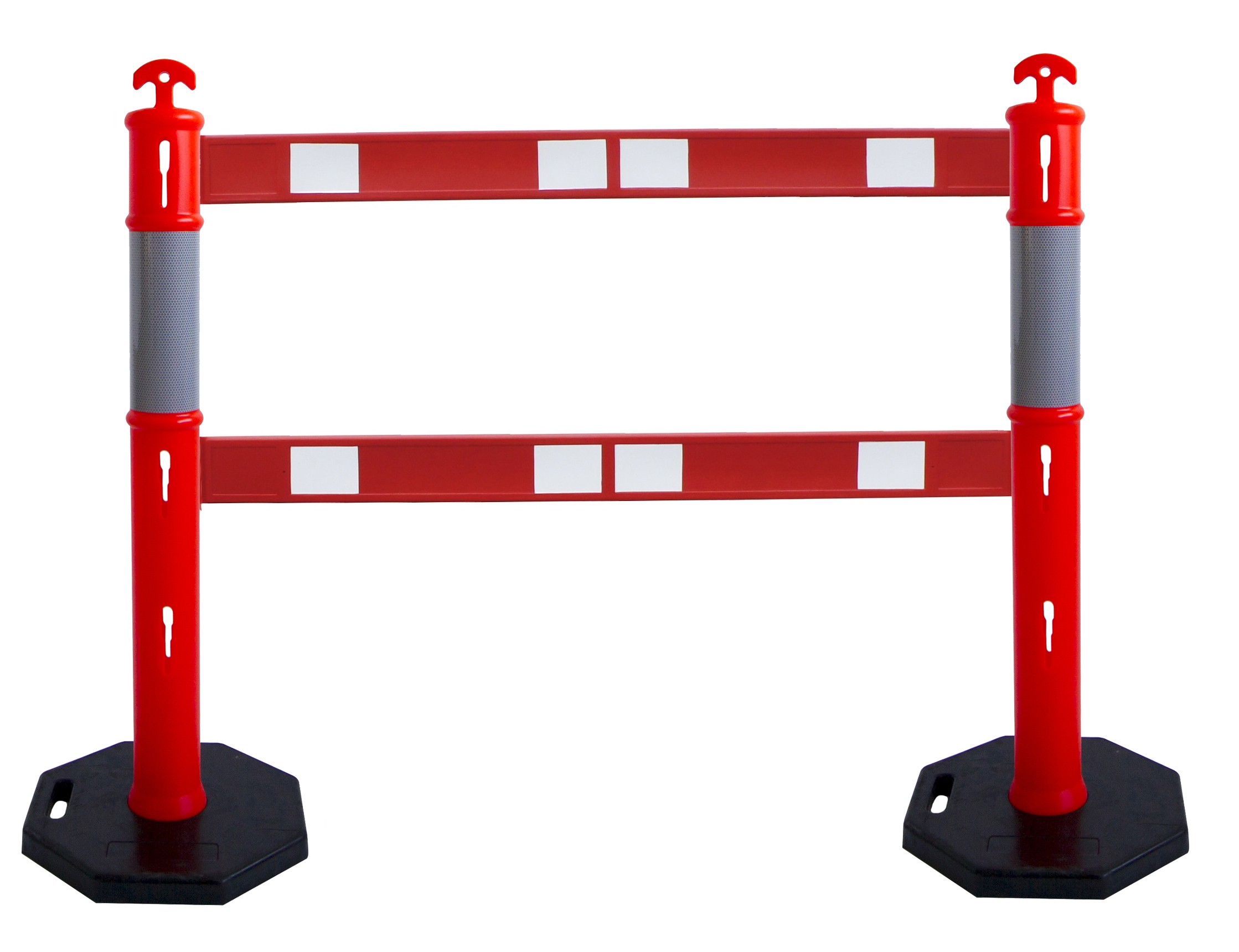 Barrière pour poteau de balisage acier - lot de 2