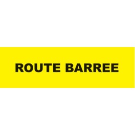 Tissu accessoire pour enrouleur avec bandeau de signalisation