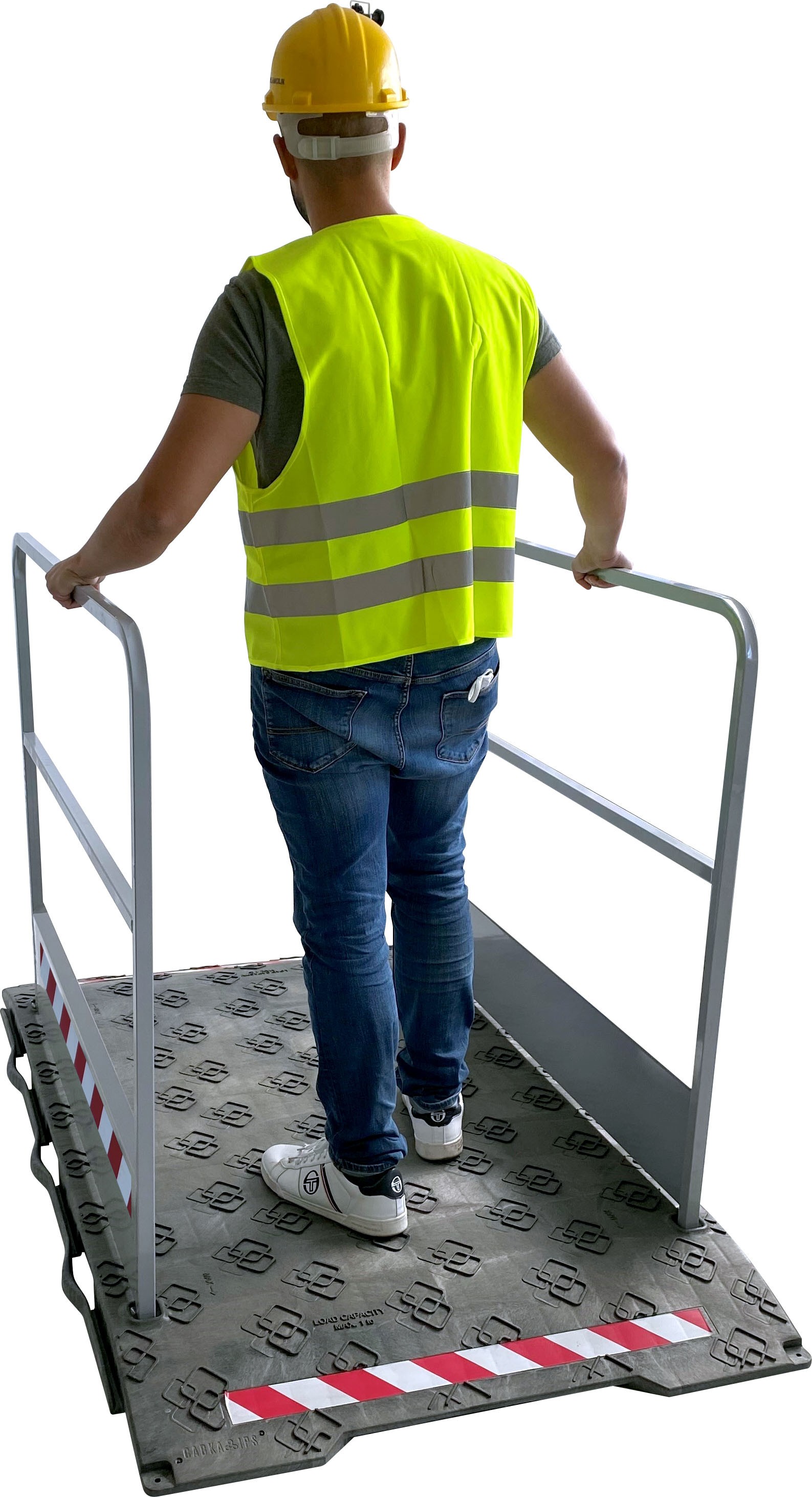 Construction site walkway