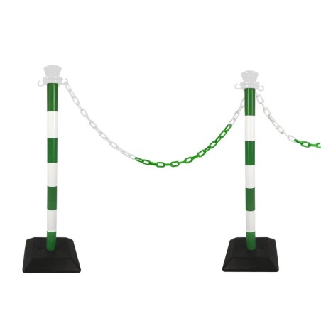 Kit 2 poteaux abs avec 2m de chaine - base vide