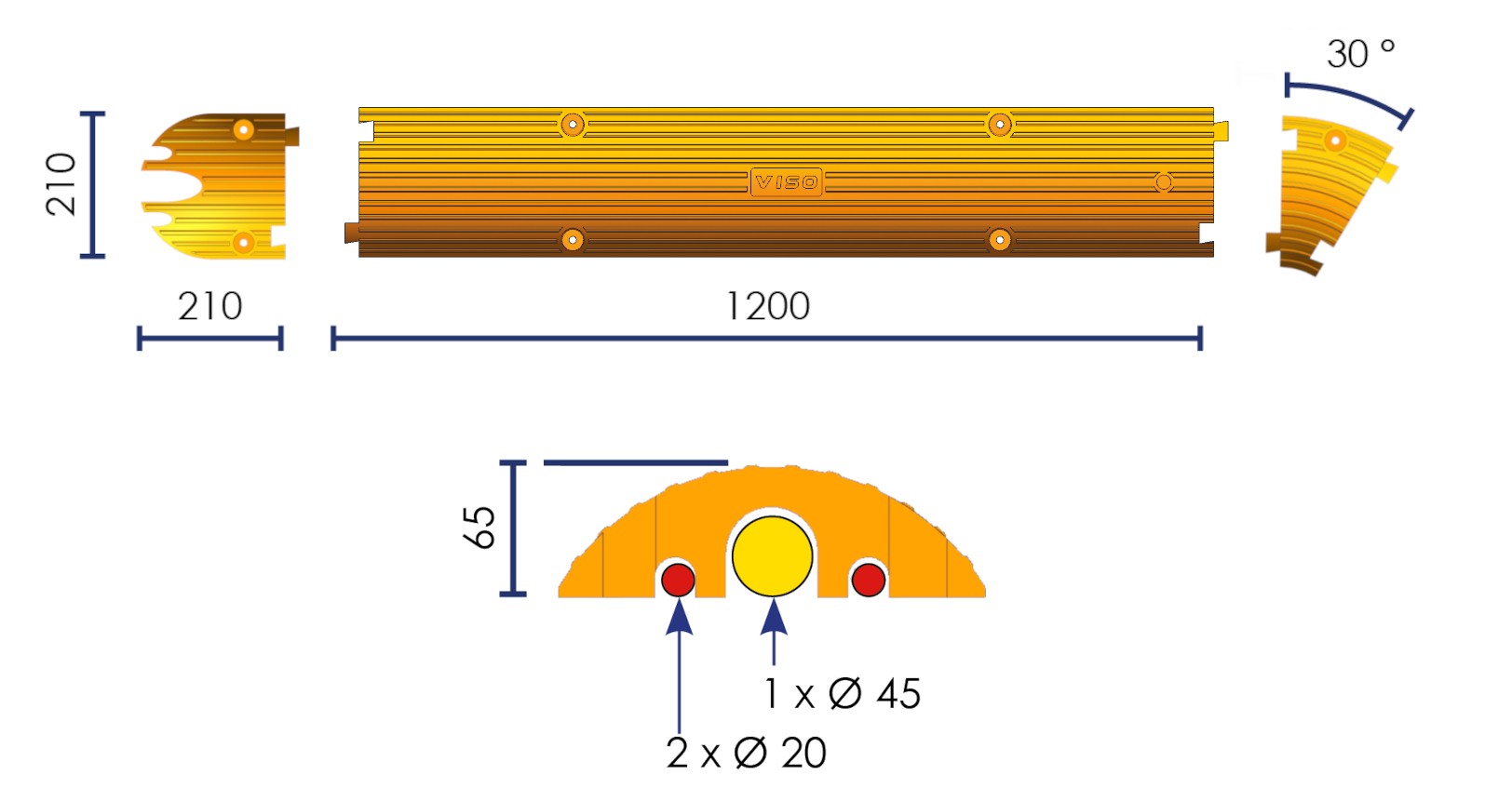 Long-length cable protector