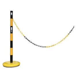 Steel post extension with 2m chain