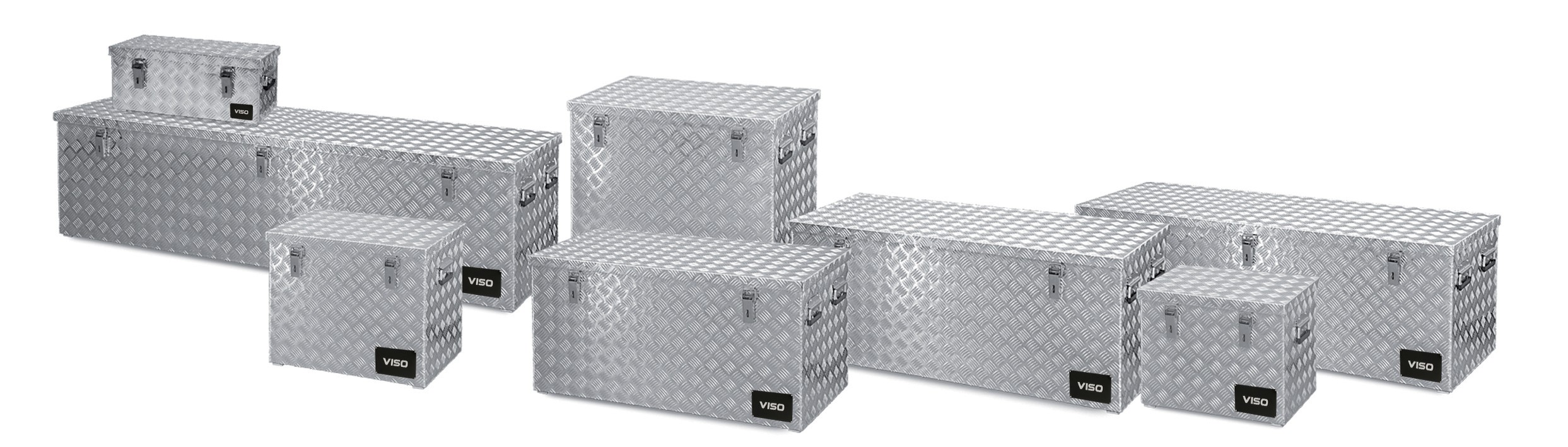 Malle aluminium haute résistance de 37l à 883l