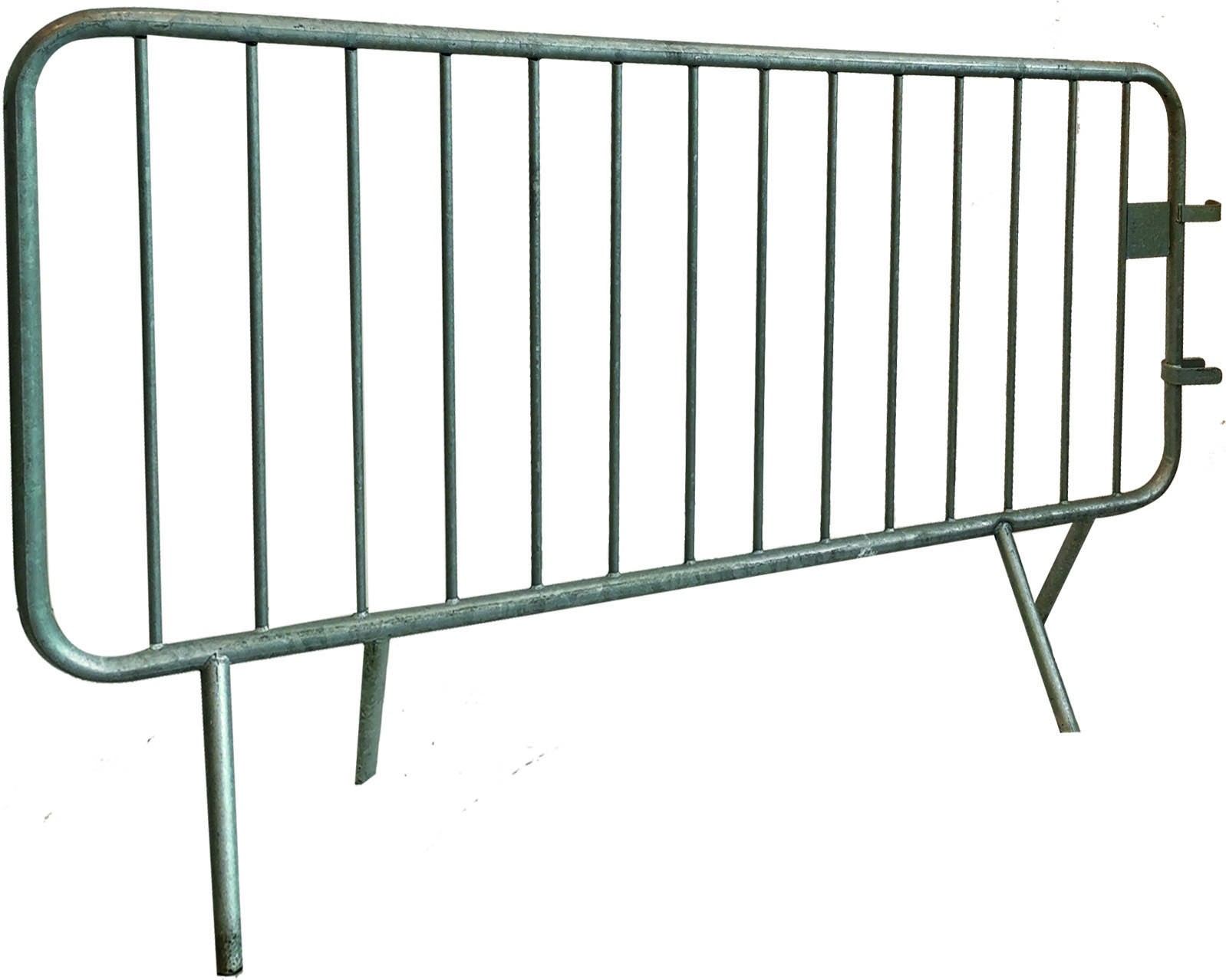 Galvanized crowd control barrier