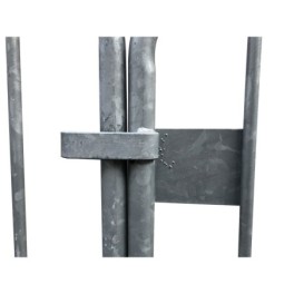 Galvanized crowd control barrier
