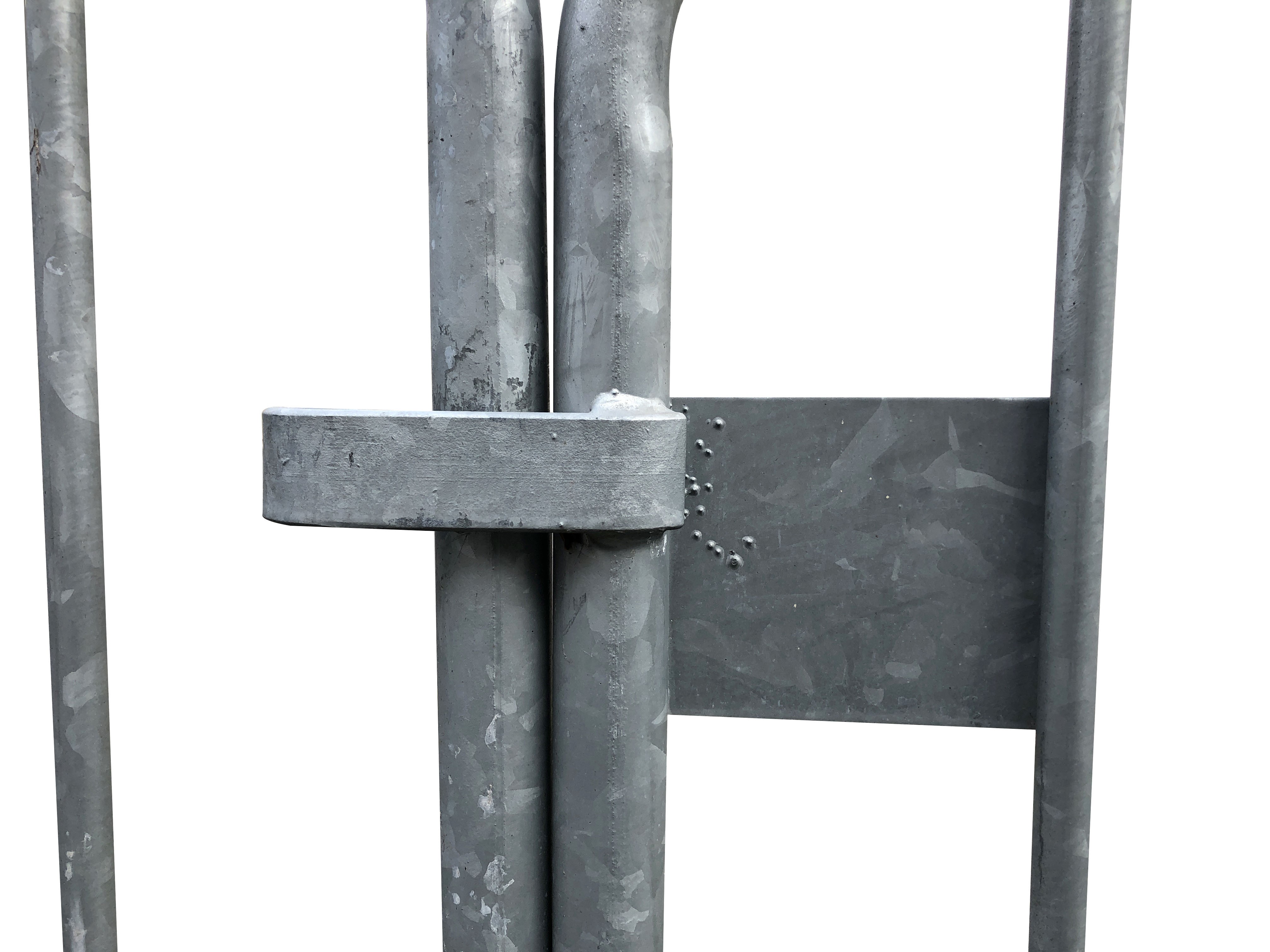 Galvanized crowd control barrier