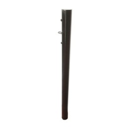 Poteau support pour enrouleur avec bandeau de signalisation