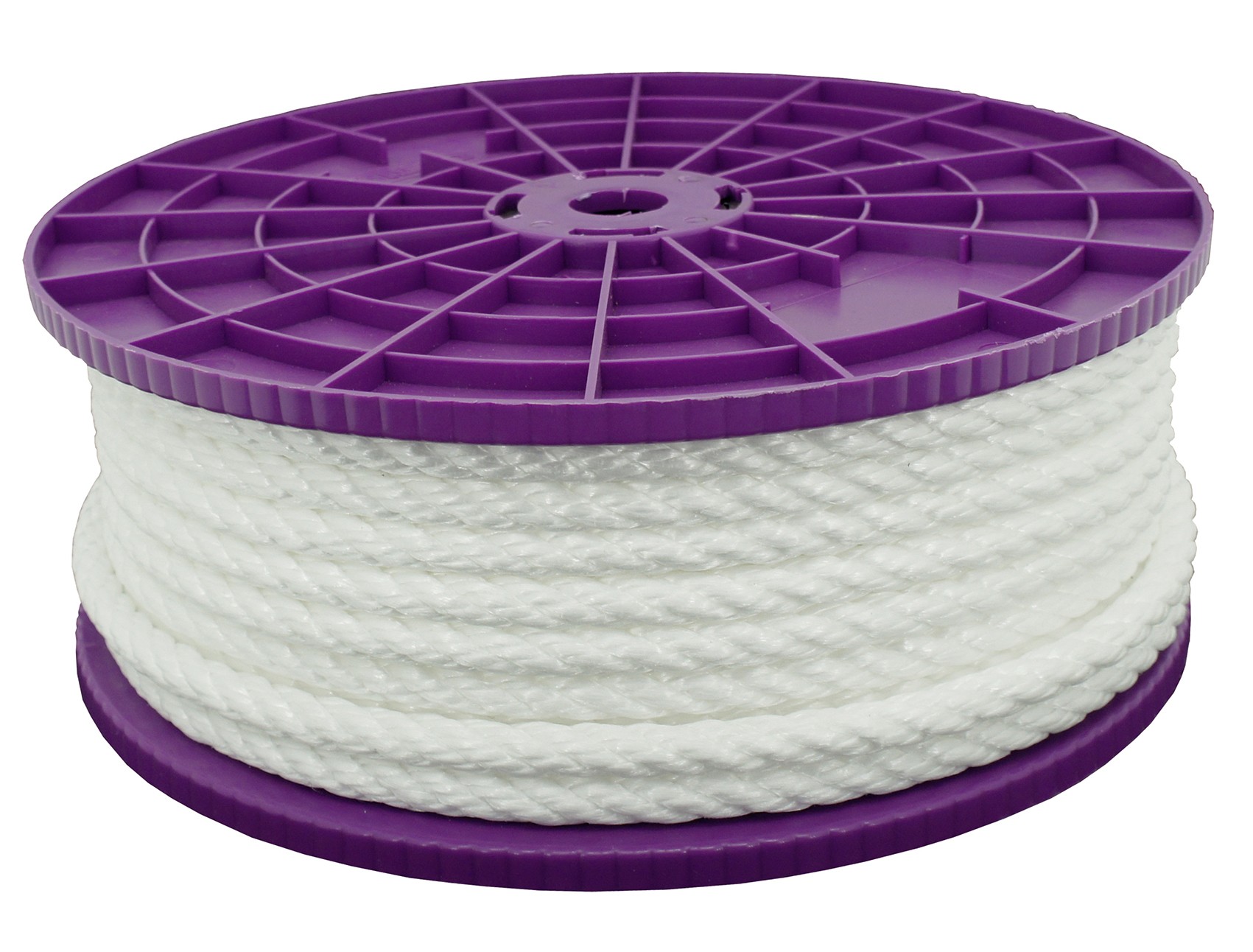 White polypropylene rope - spool