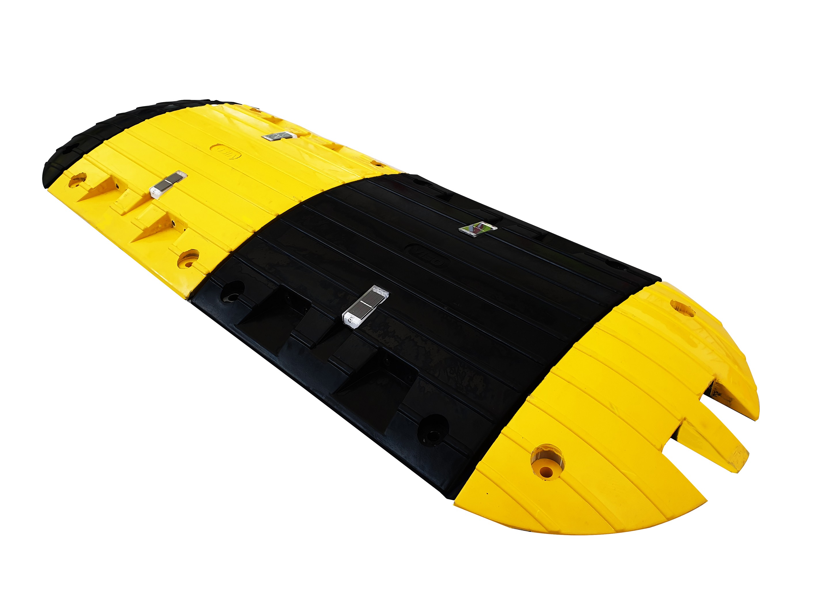Heavy-duty speed bump end cap 50 T - 15 km/h