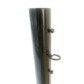 Support post for retractable barrier reel with signaling belt